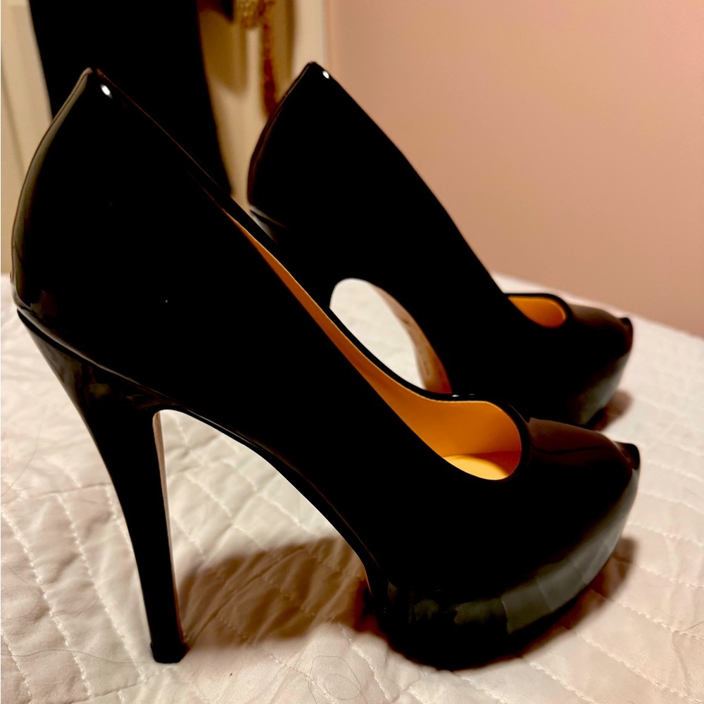 Sleek Black Stiletto Heels